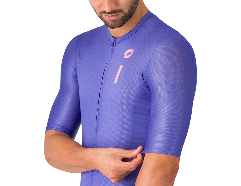 Castelli Drittone Logo Short Sleeve Jersey in Ultraviolet/Rosa Giro-4