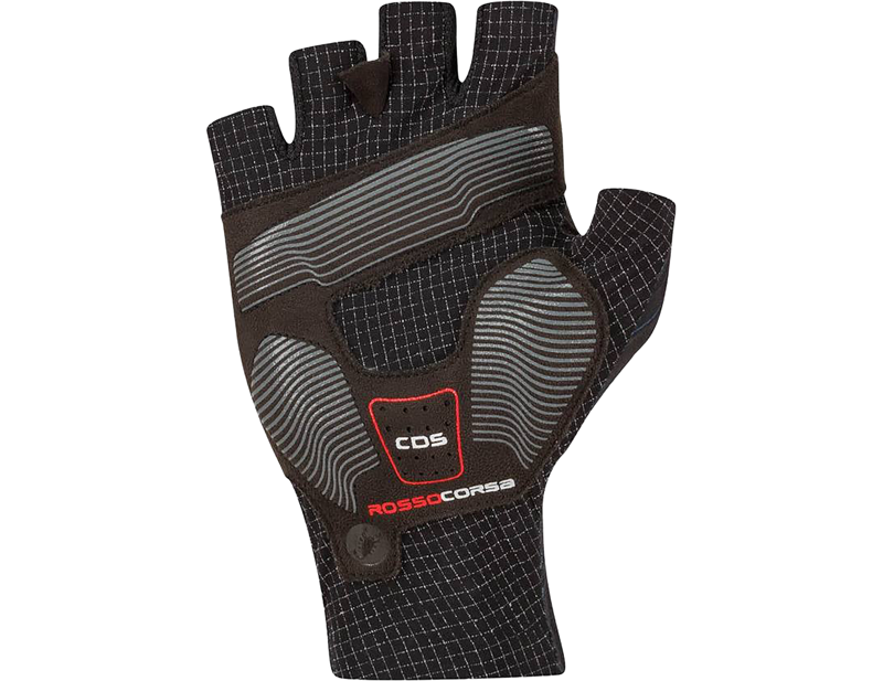 Castelli Rosso Corsa Pro Mitts in Black-1
