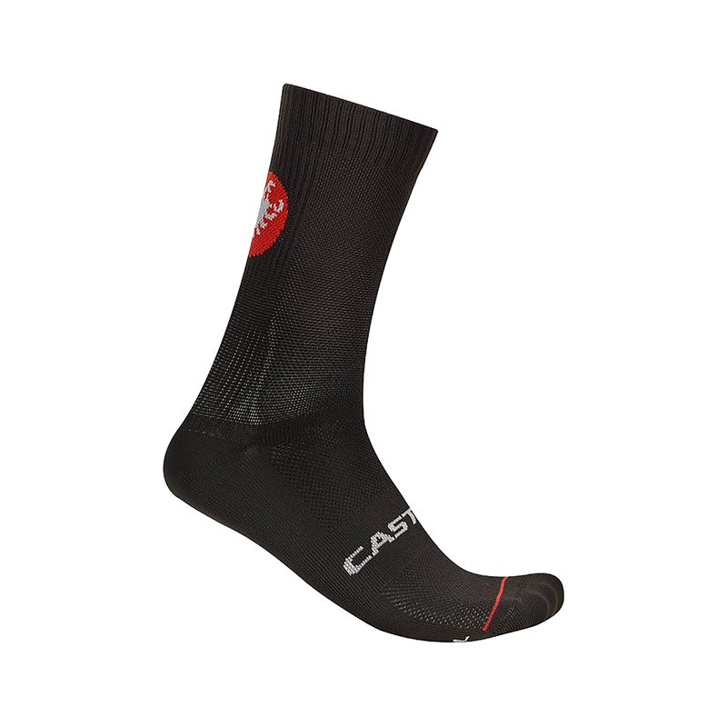 Balfes Bikes Castelli Entrata 18 Sock in Black | Free postage over £30, £10 off first order, price match & 0% finance.