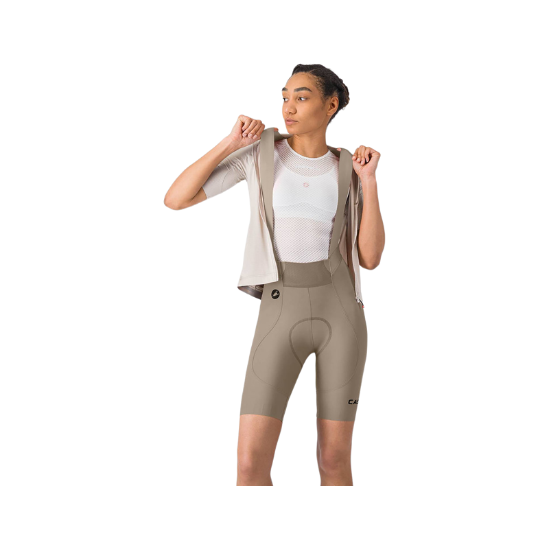 Balfes Bikes Castelli Espresso 2 Women's DT Bib Short in Clay | Free postage over £30, £10 off first order, price match & 0% finance.