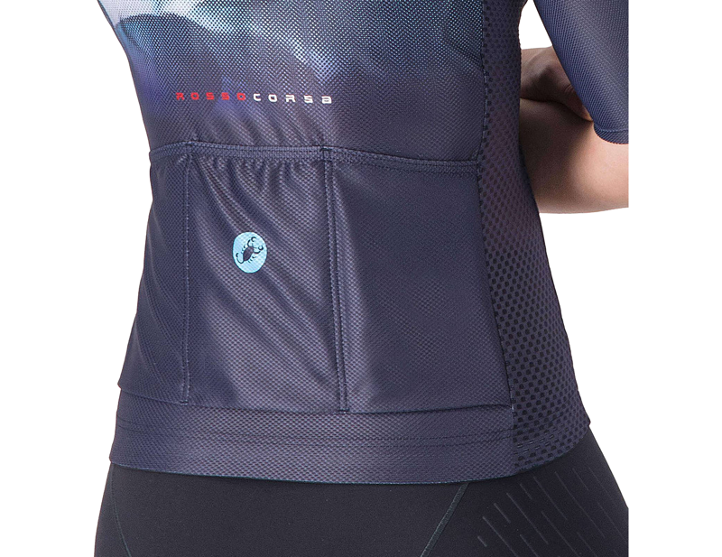 Castelli Climber's A/C Women's Short Sleeve Jersey in Belgian Blue/Neon Cobalt-4