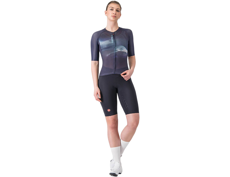 Castelli Climber's A/C Women's Short Sleeve Jersey in Belgian Blue/Neon Cobalt-5