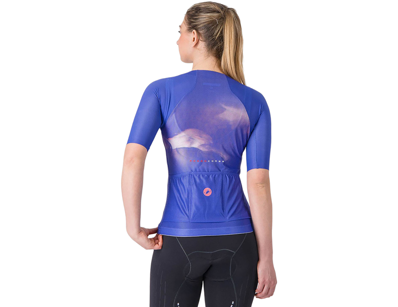 Castelli Climber's A/C Women's Short Sleeve Jersey in Ultraviolet/Purple Mist-1