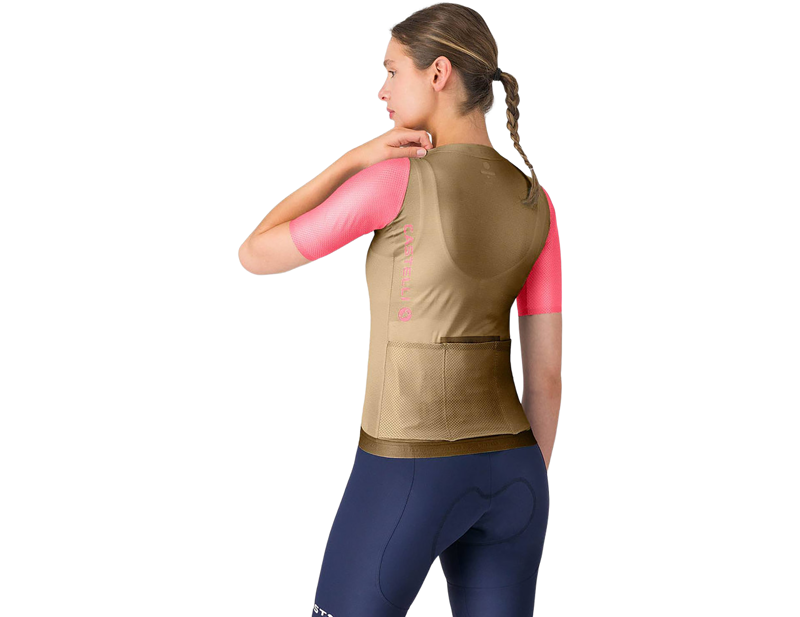Castelli Corretto Women's Jersey in Elmwood/Rosa Giro-1