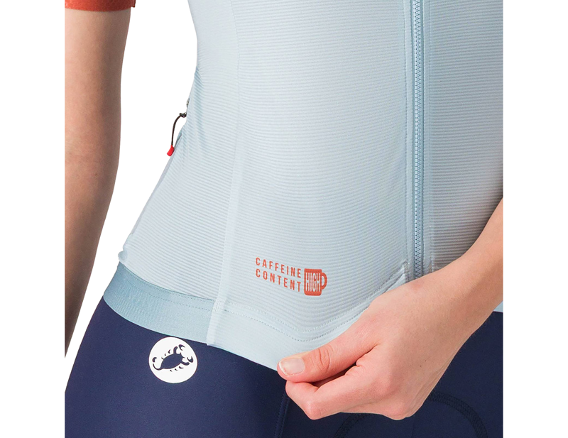 Castelli Corretto Women's Jersey in Winter Sky/Hot Sauce-2