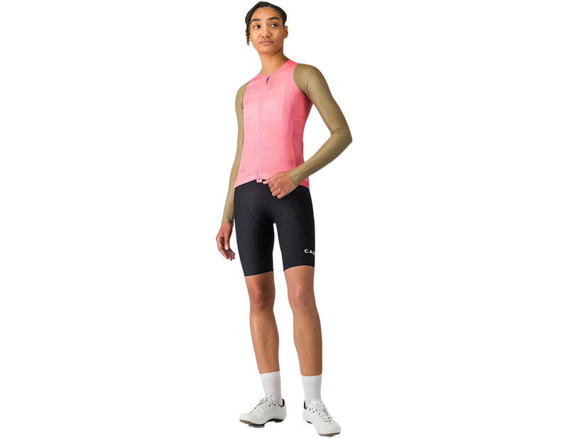 Castelli Corretto Women's Long Sleeve Jersey in Rosa Giro/Elmwood-4