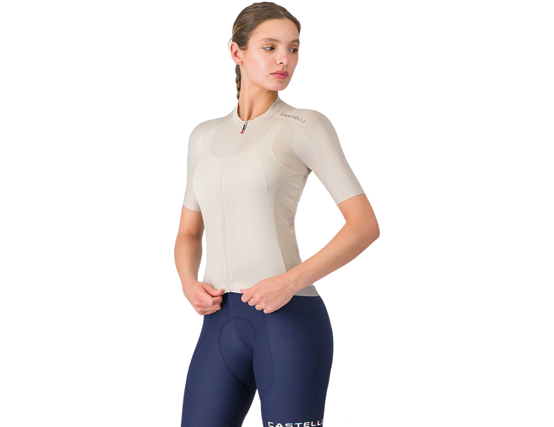 Castelli Espresso 2 Women's Short Sleeve Jersey in Silver Moon