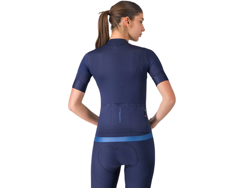 Castelli Espresso 2 Women's Short Sleeve Jersey in Belgian Blue-1