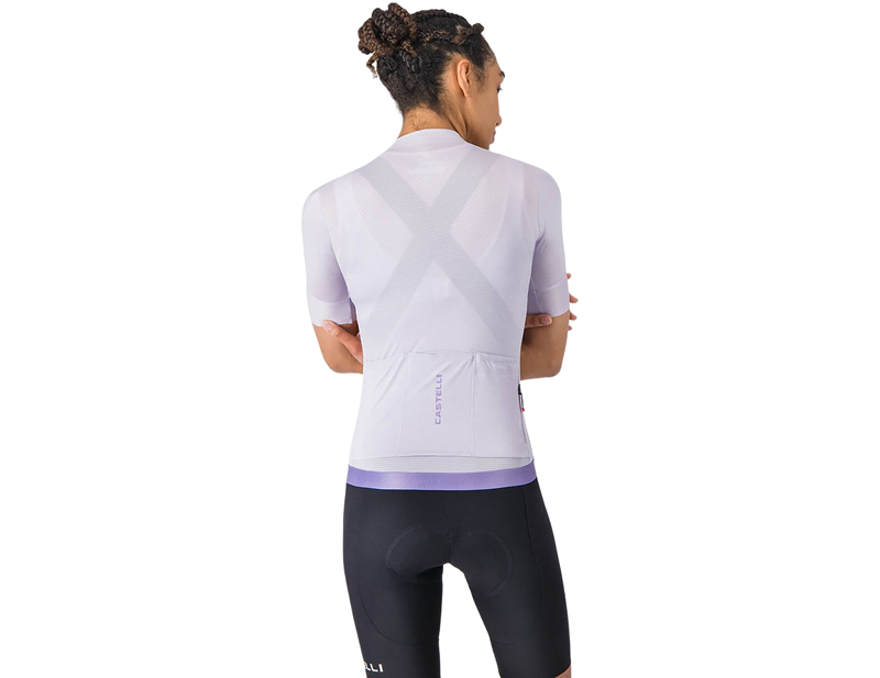 Castelli Espresso 2 Women's Short Sleeve Jersey in Purple Mist-1