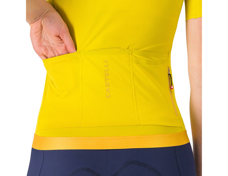 Castelli Espresso 2 Women's Short Sleeve Jersey in Mango Mojito-3