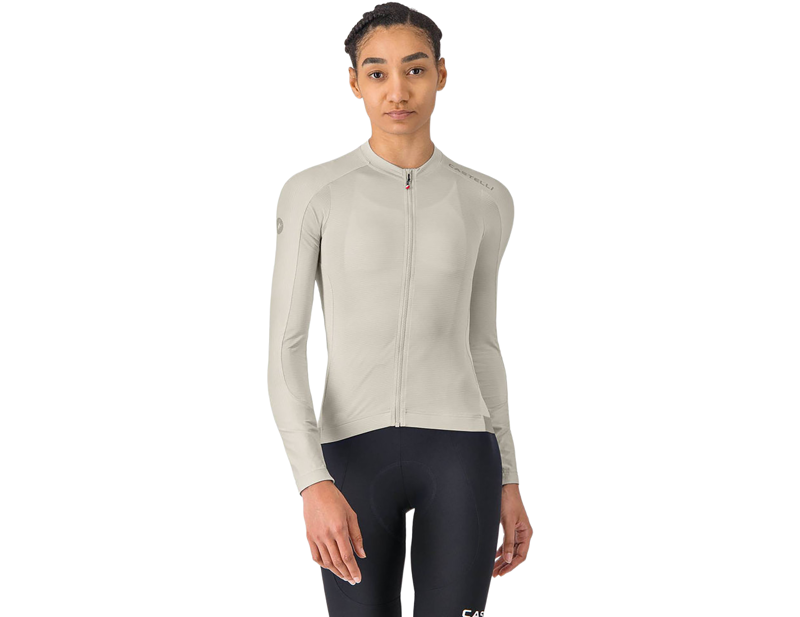 Castelli Espresso 2 Women's Long Sleeve Jersey in Silver Moon