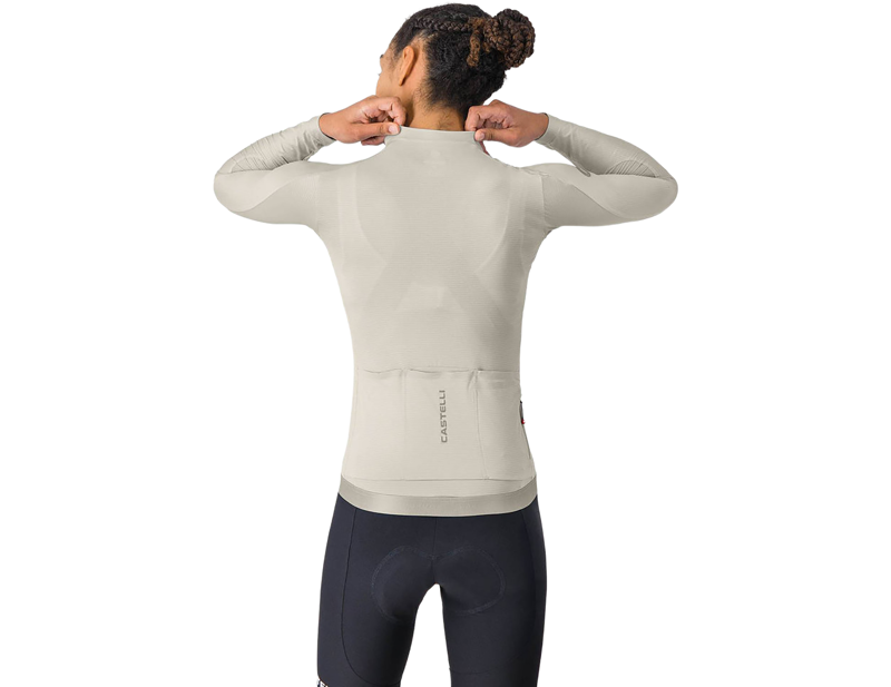 Castelli Espresso 2 Women's Long Sleeve Jersey in Silver Moon-1