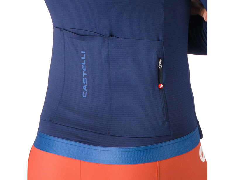 Castelli Espresso 2 Women's Long Sleeve Jersey in Belgian Blue-3