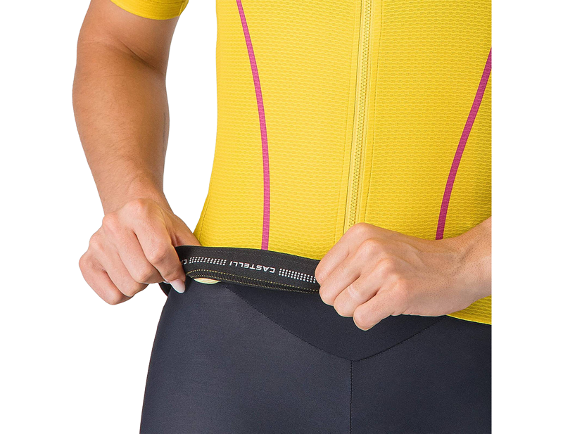 Castelli Anima Flow Women's Jersey in Mango Mojito/Violet Pink-3