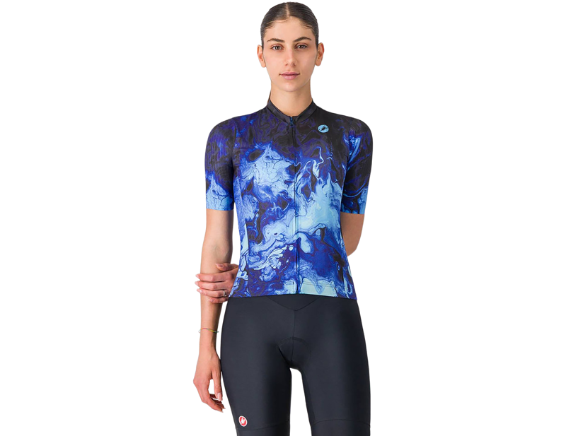 Castelli Cosmic Vortex Women's Jersey in Multicolour Violet Blue