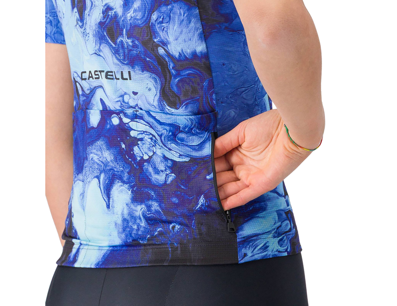 Castelli Cosmic Vortex Women's Jersey in Multicolour Violet Blue-3