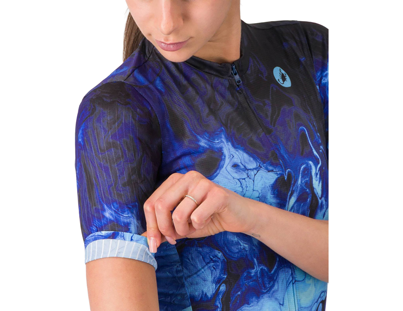Castelli Cosmic Vortex Women's Jersey in Multicolour Violet Blue-2