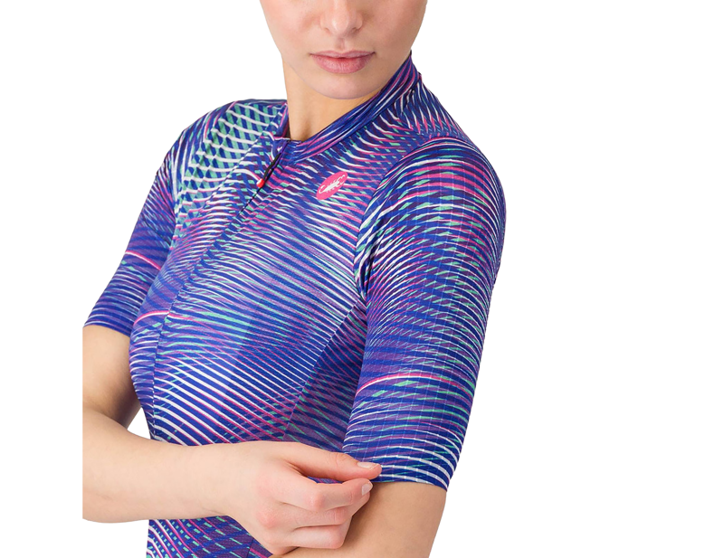 Castelli Cosmic Vortex Women's Jersey in Multicolour Ultraviolet Rose-4