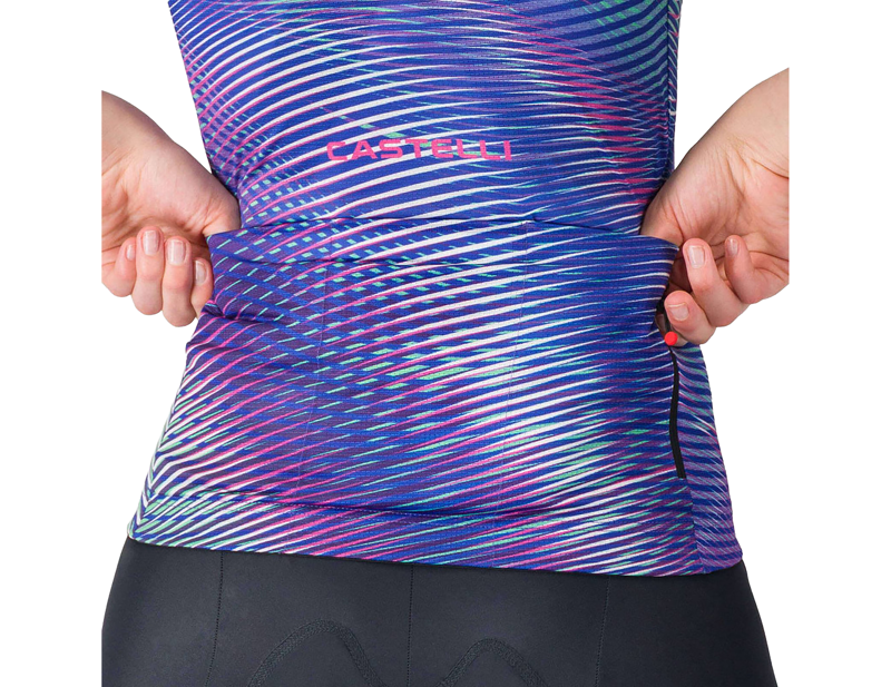 Castelli Cosmic Vortex Women's Jersey in Multicolour Ultraviolet Rose-3
