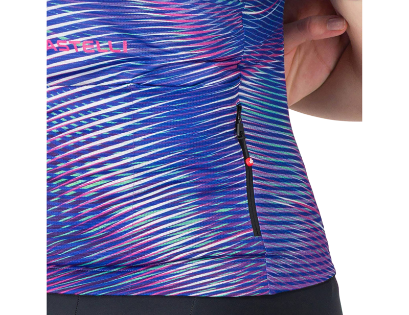Castelli Cosmic Vortex Women's Jersey in Multicolour Ultraviolet Rose-2