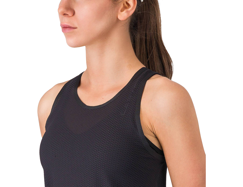 Castelli Comfort Travel Women's Mesh Top in Black-2