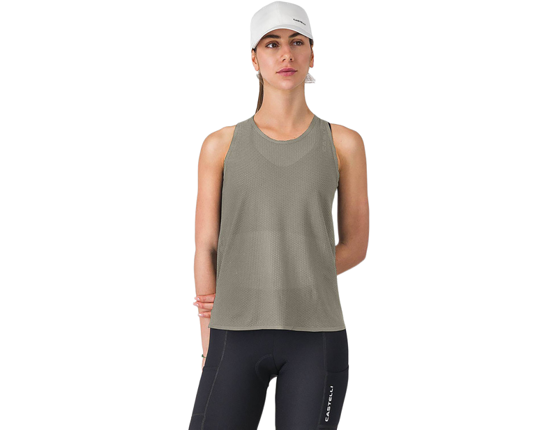 Castelli Comfort Travel Women's Mesh Top in Silver Moon