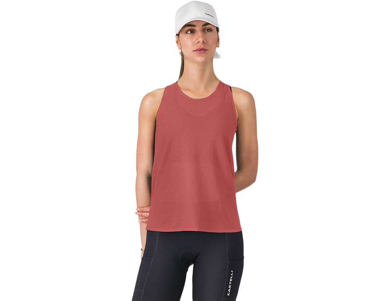 Castelli Comfort Travel Women's Mesh Top in Faded Rose