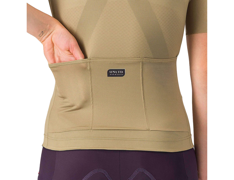 Castelli Unlimited 2 Women's Short Sleeve Jersey in Elmwood/Rosa Giro/Light Pink-3