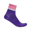 Castelli Tonal Logo Women's 12 Socks in Ultraviolet/Rosa Giro/Purple Mist