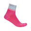 Castelli Tonal Logo Women's 12 Socks in Violet Pink/Winter Sky/Rosa Giro