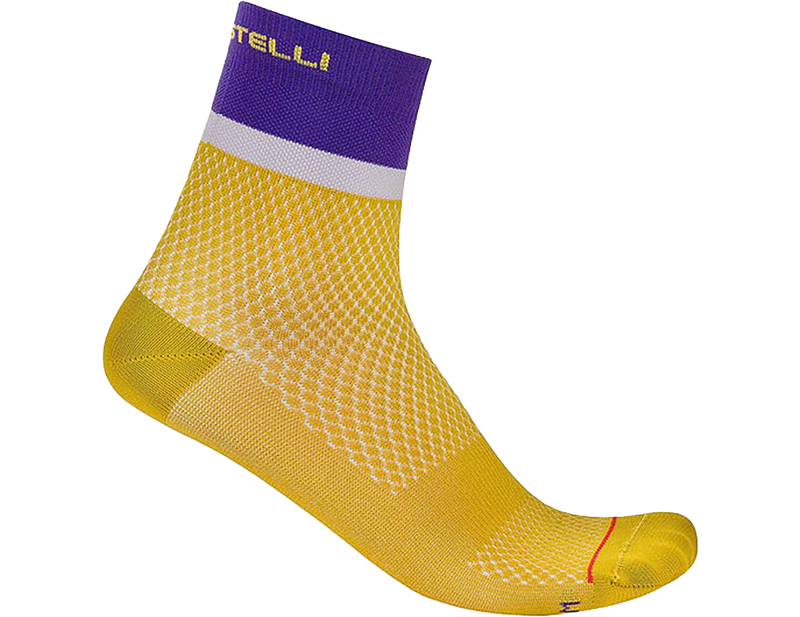 Castelli Tonal Logo Women's 12 Socks in Mango Mojito/Ultraviolet