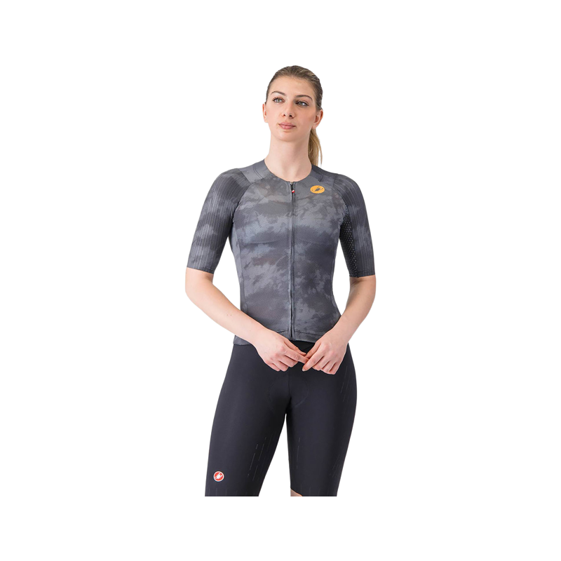 Balfes Bikes Castelli Aero Race 8S Women's Jersey in Dark Grey | Free postage over £30, £10 off first order, price match & 0% finance.