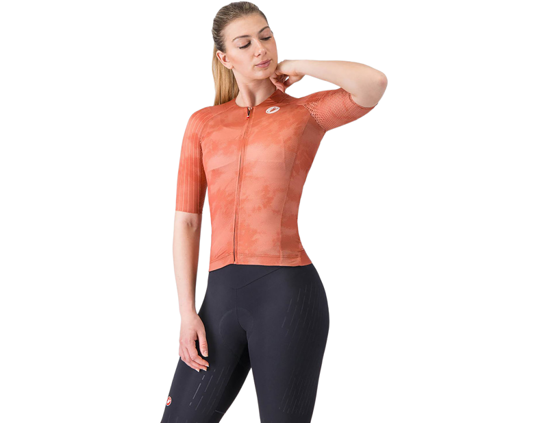 Castelli Aero Race 8S Women's Jersey in Paprika