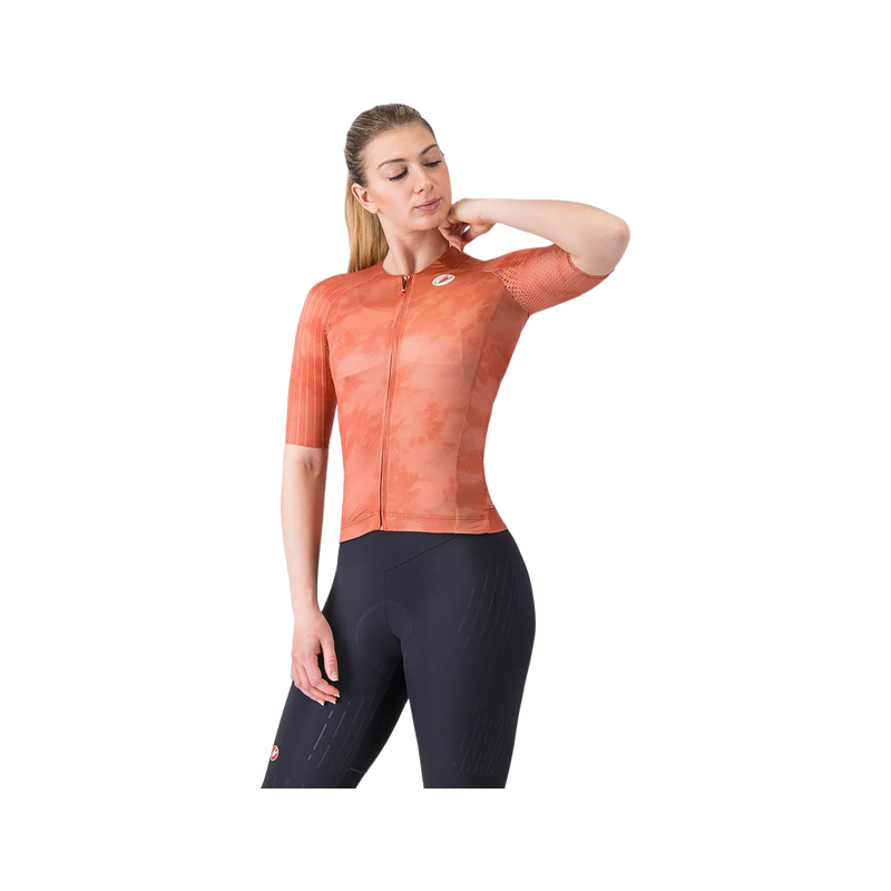 Balfes Bikes Castelli Aero Race 8S Women's Jersey in Paprika | Free postage over £30, £10 off first order, price match & 0% finance.