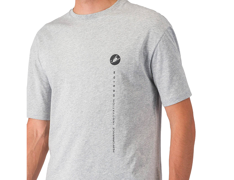 Castelli Innovation Logo T-Shirt in Melange Grey-2