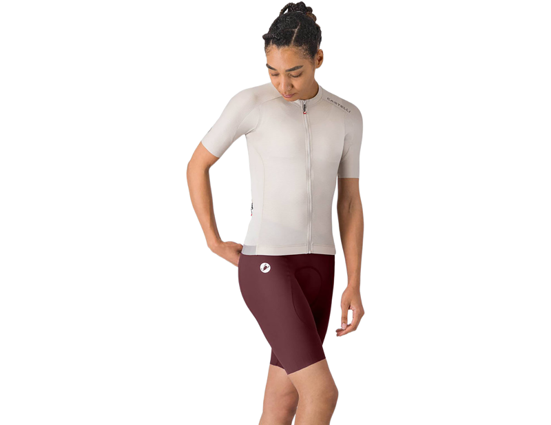 Castelli Espresso 2 Women's Short in Deep Bordeaux