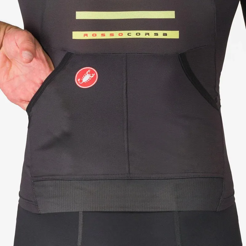 Castelli Free Speed 3 Short Sleeve Race Top in Black-4