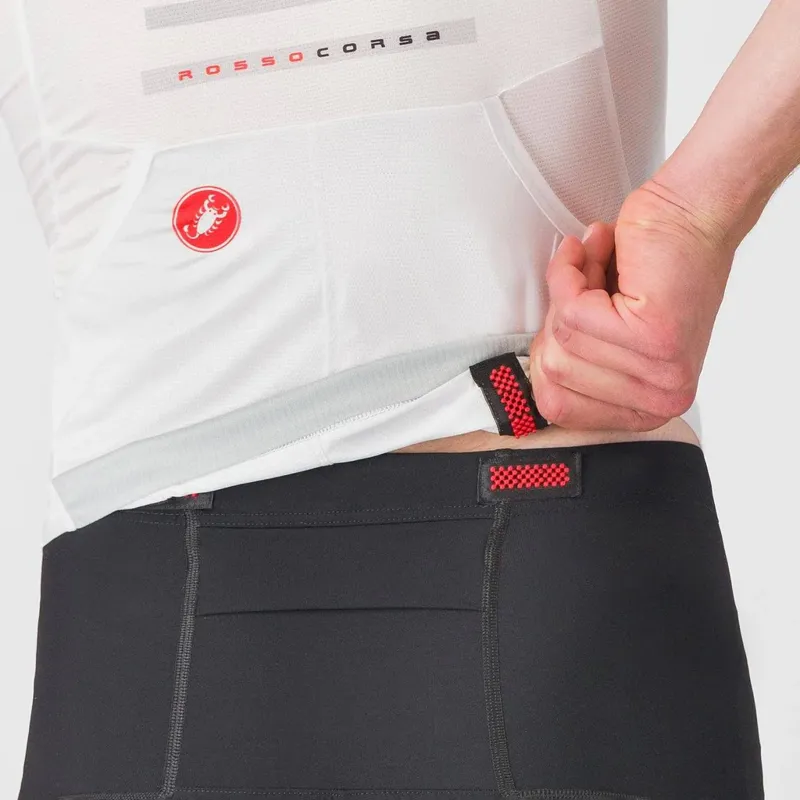 Castelli Free Speed 3 Short Sleeve Race Top in White/Silver Grey-4