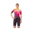Castelli Free Sanremo 3 Womens Suit in Dark Night Shade/Vivid Orange/Bright Rose