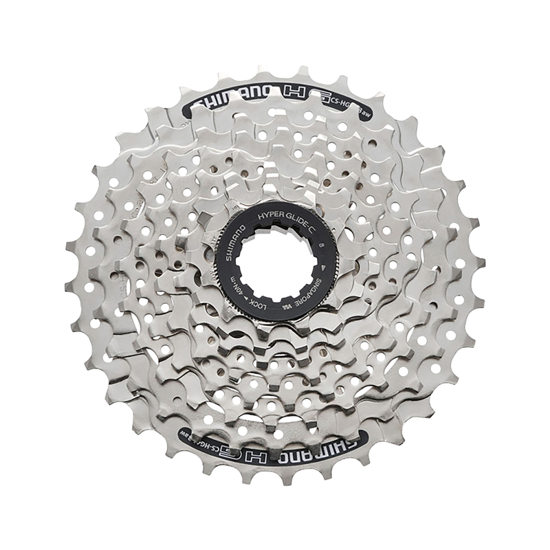 Balfes Bikes Shimano CS-HG41 8-Speed Cassette 11-30T in Silver | Free postage over £30, £10 off first order, price match & 0% finance.