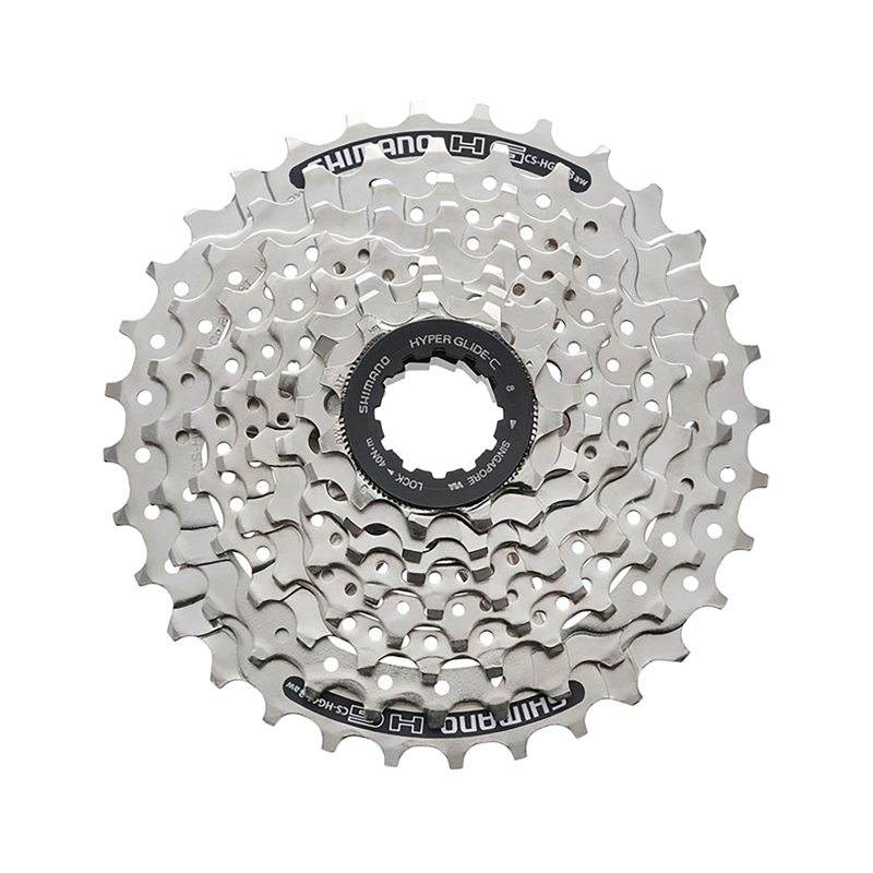 Balfes Bikes Shimano Acera CS-HG41 8-speed Cassette 11 - 32T in Silver | Free postage over £30, £10 off first order, price match & 0% finance.