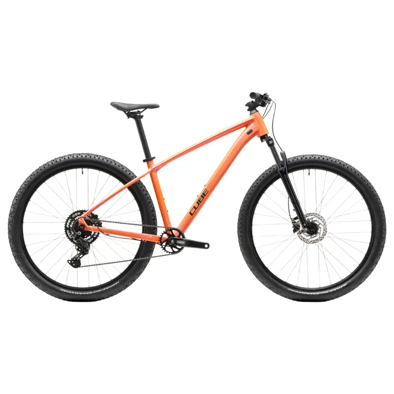 Balfes Bikes Cube Aim One 2027 L 2027 in Salmon/Black | Free postage over £30, £10 off first order, price match & 0% finance.