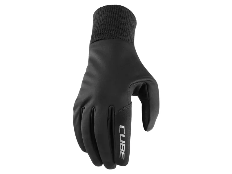 Cube All Season Long Finger Gloves in Black