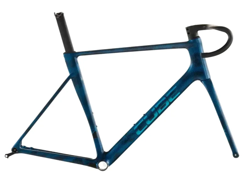 Cube Litening Air C:68X Frameset 2026 in Liquidbluegrid/Chrome