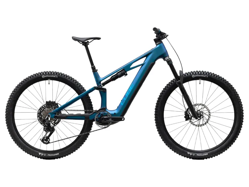 Cube Stereo Hybrid One44 HPC EXC 800 Electric Full Suspension MTB 2027 in Nebula Blue