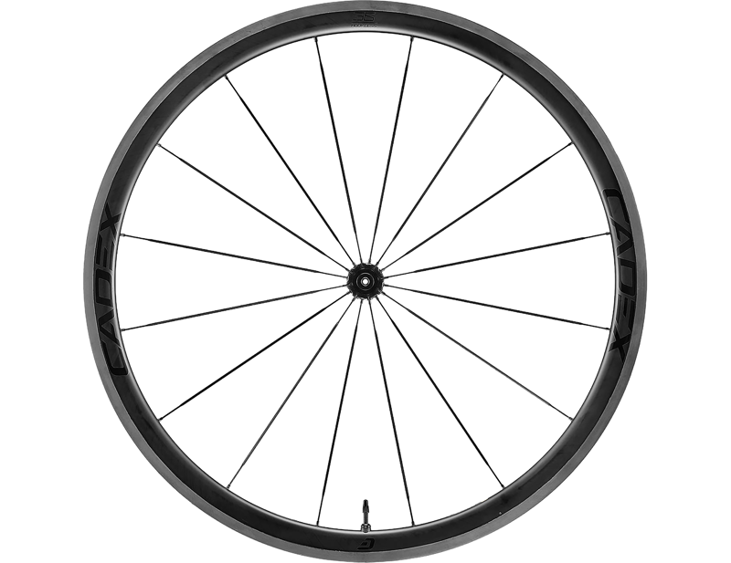 Cadex 36 Tubeless Rim Brake Front Wheel in Black-1