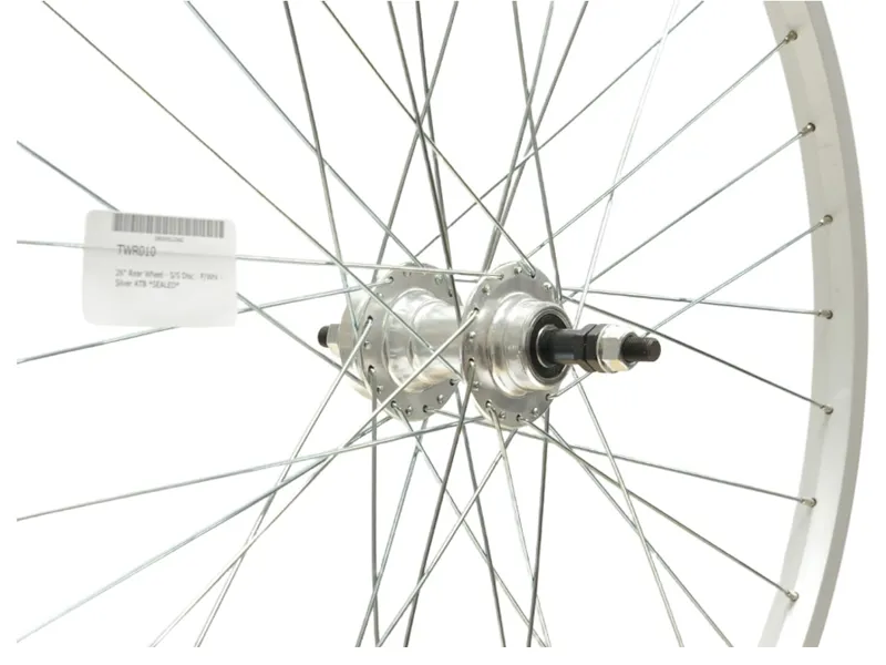Cycle Division 26 inch Rear Wheel S/S Disc F/Whl in Silver