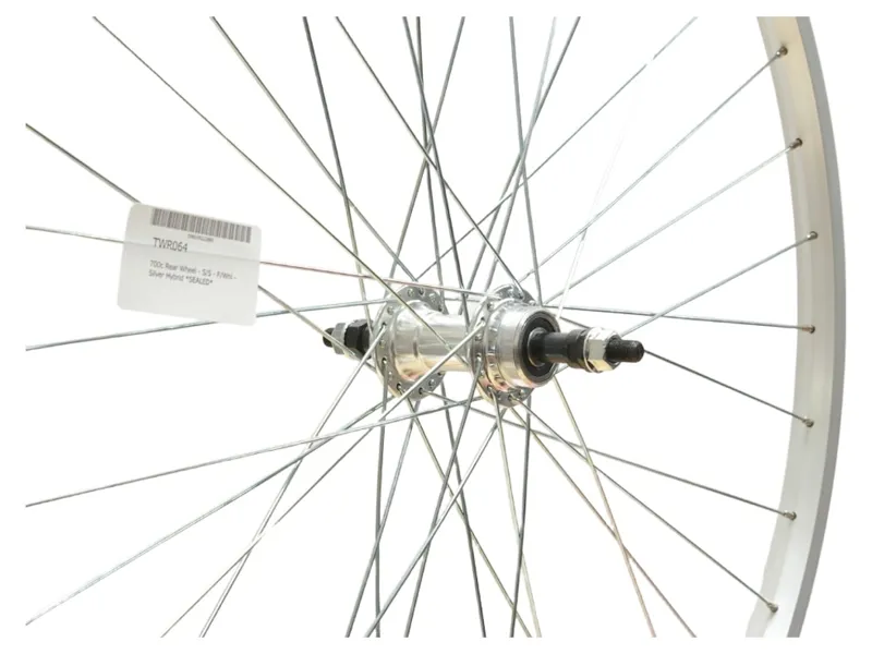 Cycle Division 700c Rear Hybrid Wheel S/S F/Whl in Silver