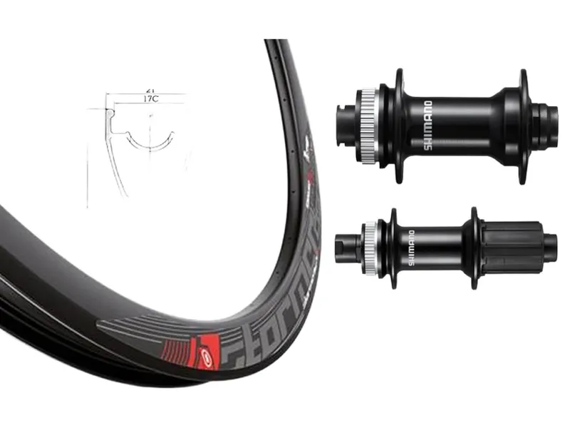 700c Wheel Set Shimano RS470 Hubs / Mach 1 Rims in Black-3