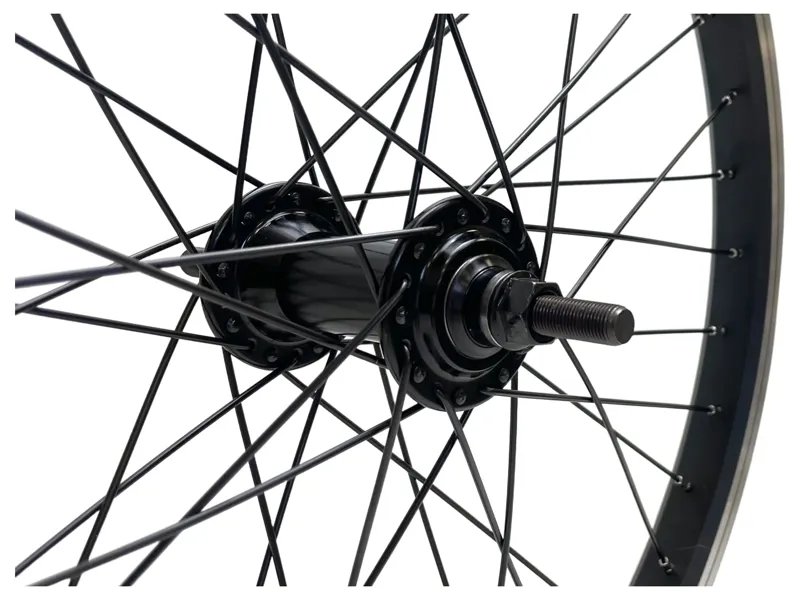 Balfes Bikes Cycle Division BMX Front Wheel 20x1.50 inch in All Black | Free postage over £30, £10 off first order, price match & 0% finance.